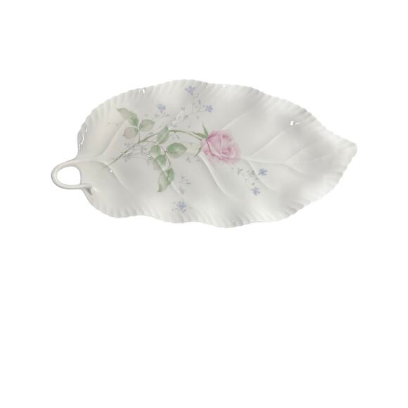 Mikasa April Rose Leaf Tray in Box Bone China - Picture 1 of 7